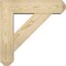 Ekena Millwork Traditional Craftsman Rough Sawn Bracket w/ Offset Brace, Douglas Fir, 6"W x 20"D x 20"H BKT0604X20X20TRA04RDF - alternate 2